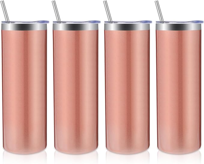 Volhoply 4 Pack Skinny Tumblers