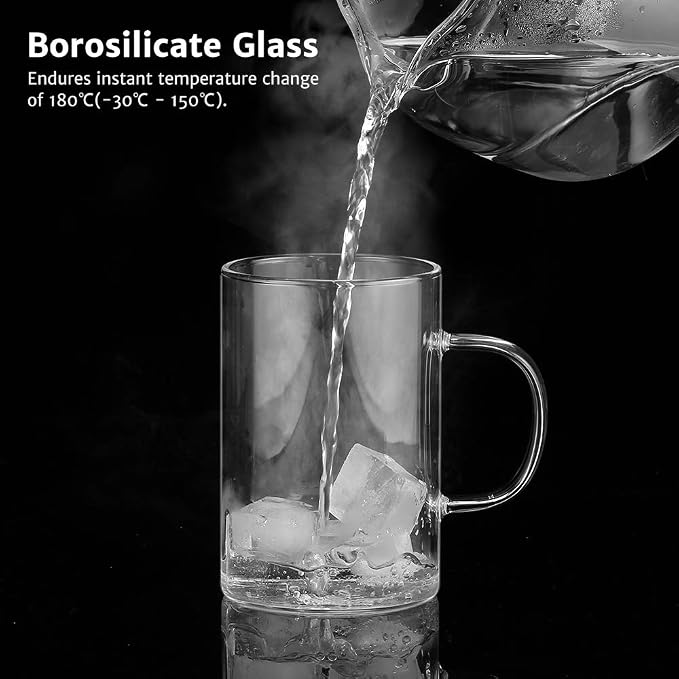 ecooe Tea Infuser Mug 16.9oz Glass Tea Cup