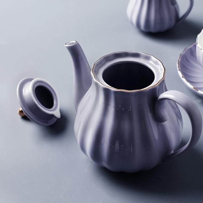 Porcelain Tea Sets British Royal Series, 8 OZ Cups& Saucer Service