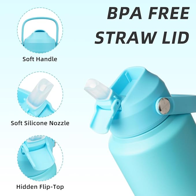 BJPKPK 40oz Insulated Water Bottle, Stainless Steel Bottle