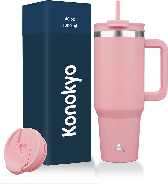 Konokyo 40 oz Insulated Tumbler Water Bottle