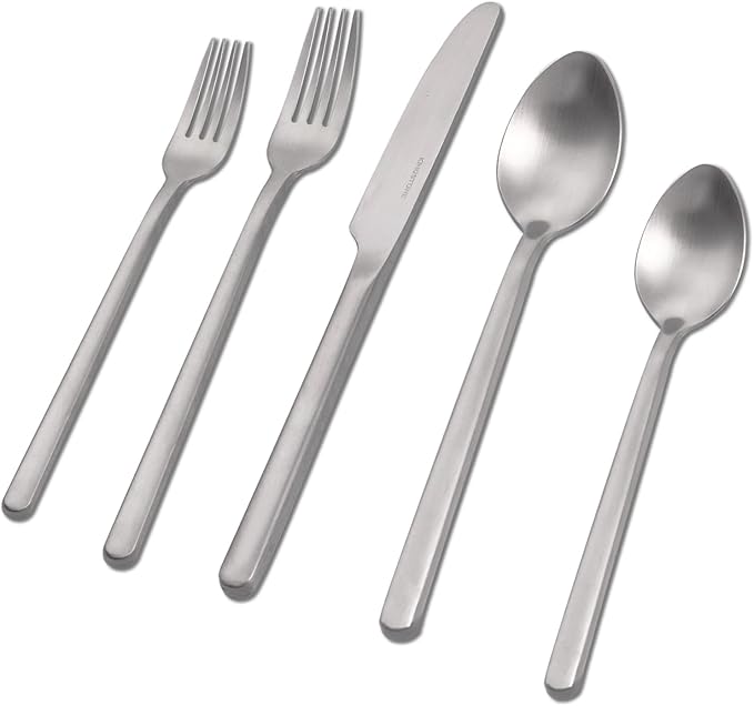 30 Pieces Silverware Set, Flatware Cutlery Set