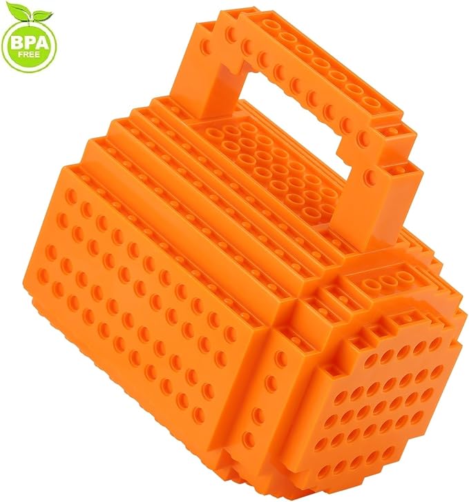 DEEXITO Build on Brick Coffee Mugs, Creative DIY Kids Party Cups