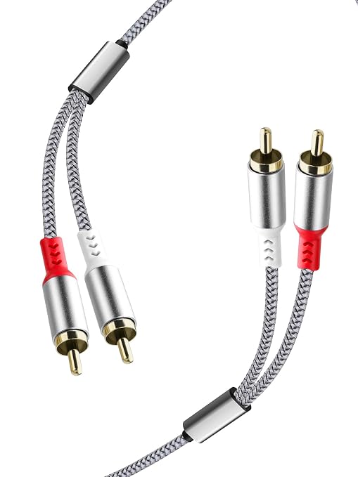 2RCA to 2RCA Cable 2 RCA Male Hi-Fi Systems Audio Stereo Subwoofer Cable