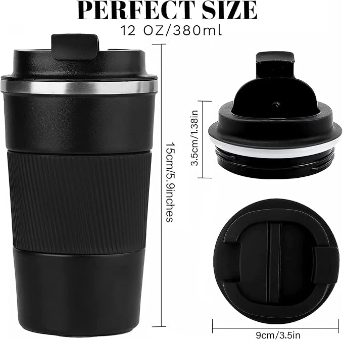 Insulated Travel Coffee Mug, Stainless Steel Coffee Cup