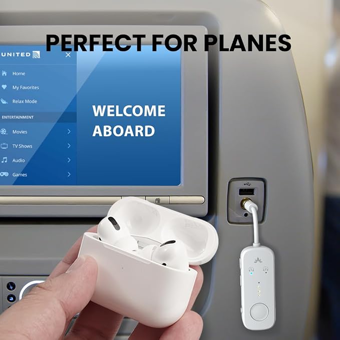Avantree Relay - Airplane Bluetooth 5.3 Adapter