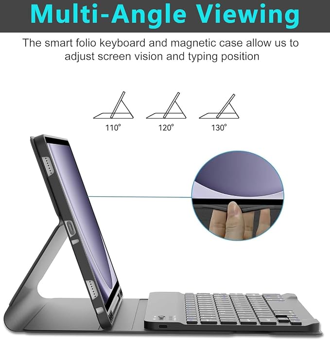 Keyboard Case for Samsung Galaxy Tab A9 Plus 5G 11 inch 2023, Magnetic