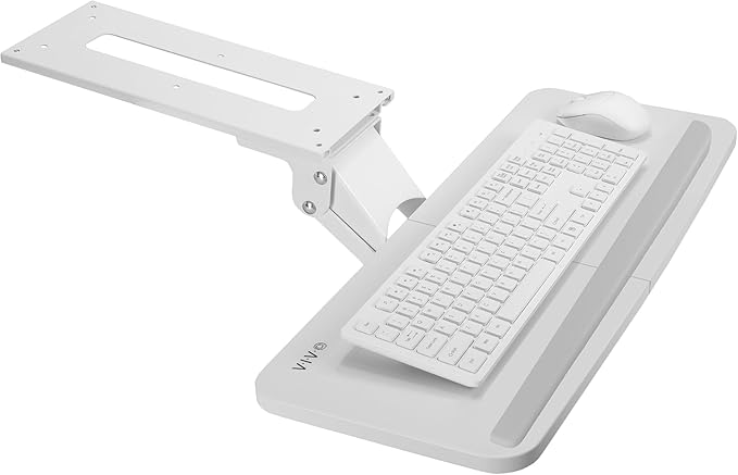 VIVO Adjustable 25 x 10 inch Computer Keyboard and Mouse Platform Tray