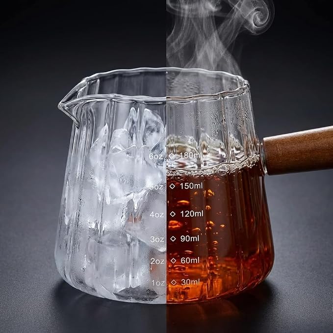 6OZ Espresso Cups Glass, JJOO Espresso Shot Cup