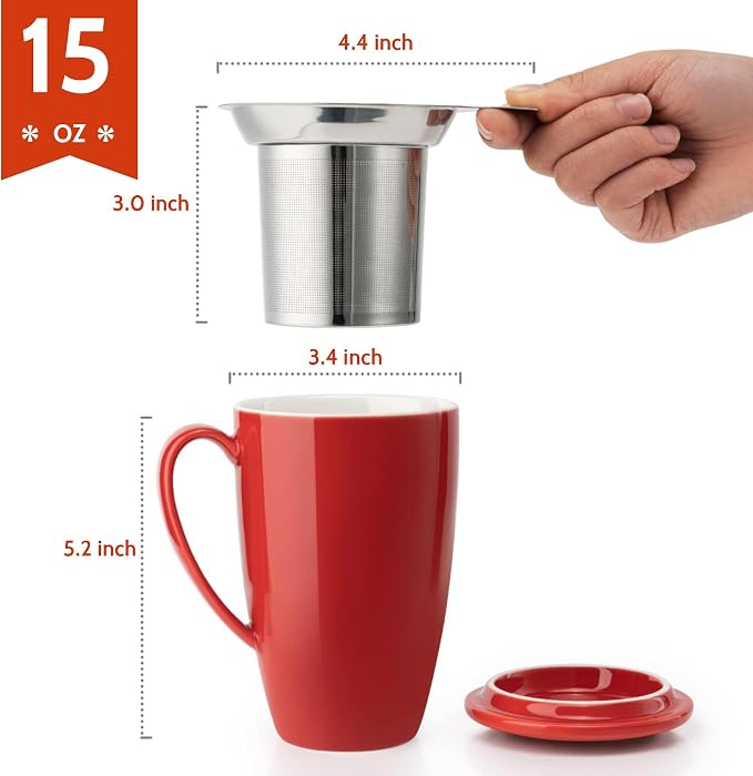 Sweese 15 OZ Porcelain Tea Mug