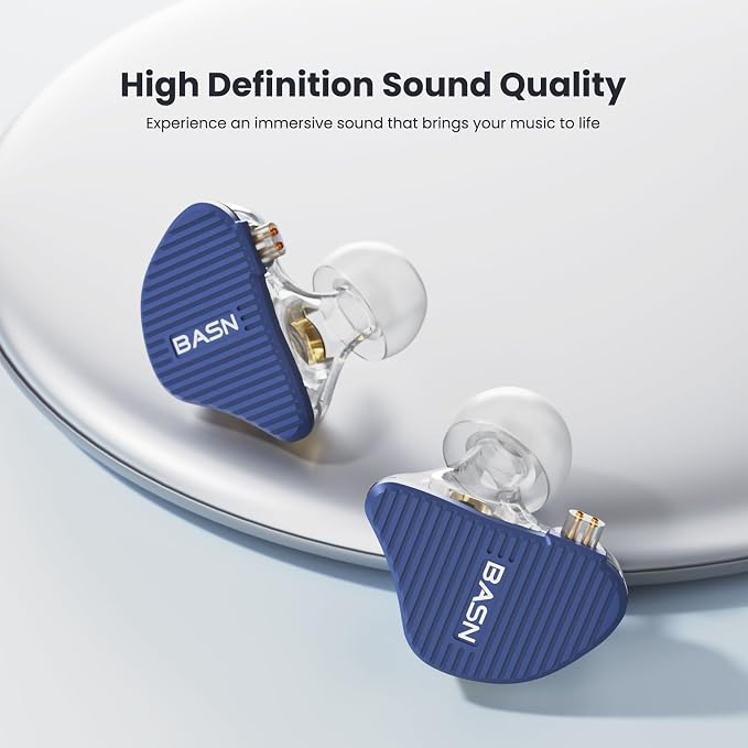 BASN Mix-PD in Ear Monitor, 1Planar Driver + 1Dynamic Driver HiFi IEM Earphones