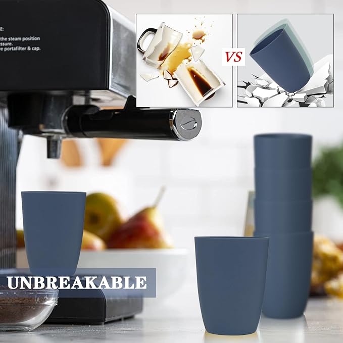 Homienly Wheat Straw Cups, 20 oz, BPA Free, Dishwasher Safe, Microwave Safe