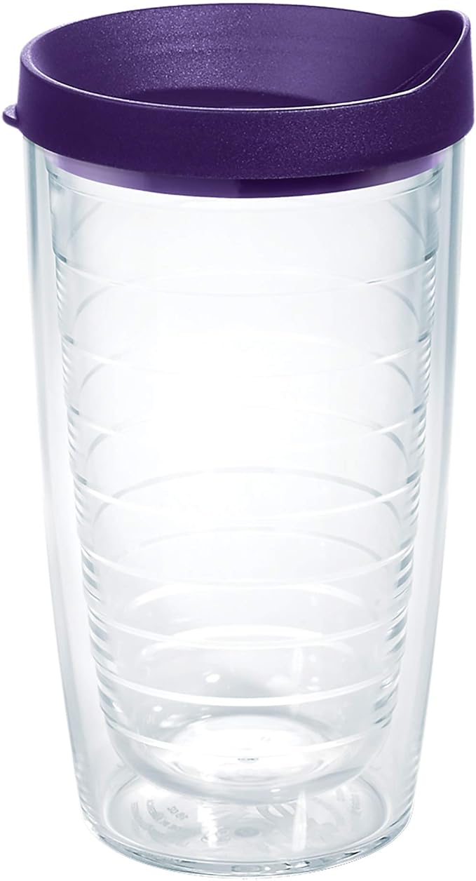 Tervis Clear & Colorful Lidded Made in USA Double Walled Insulated Tumbler