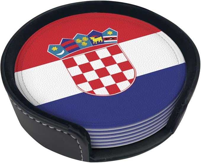 Croatian Flag Coasters for Drinks