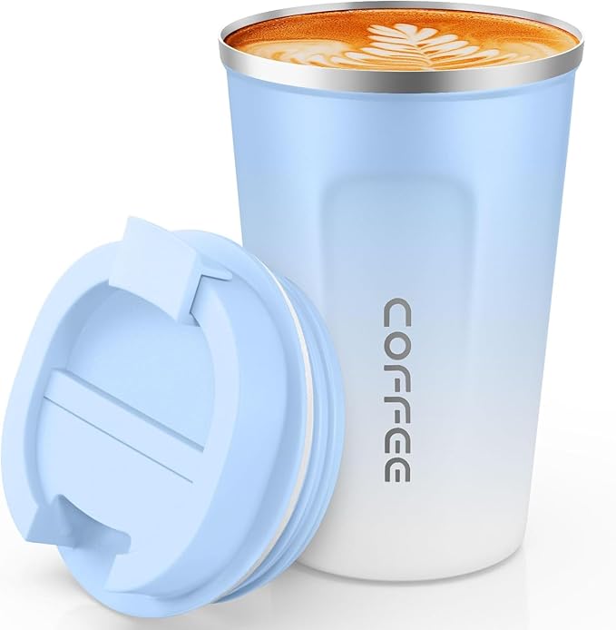 SPLMIFA Travel Coffee Mug Leak-Proof, Reusable Coffee Cups