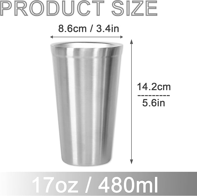 Youda Stainless Steel Double Walled Insulated Cups Stackable, Coffee Cup/Tea