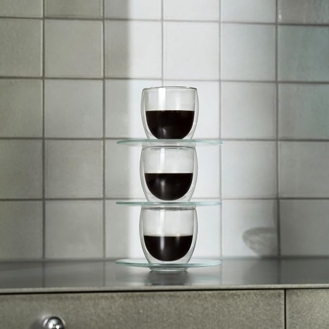 BODUM 4557-10 PAVINA Double Walled Thermo Glasses 0.08 L, 2.5 oz
