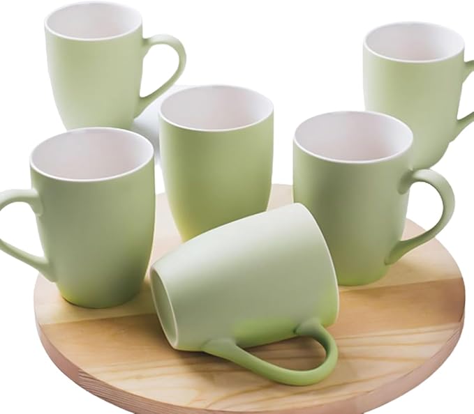 Coffee Mugs Set of 6, 12oz Ceramic Coffee Mugs