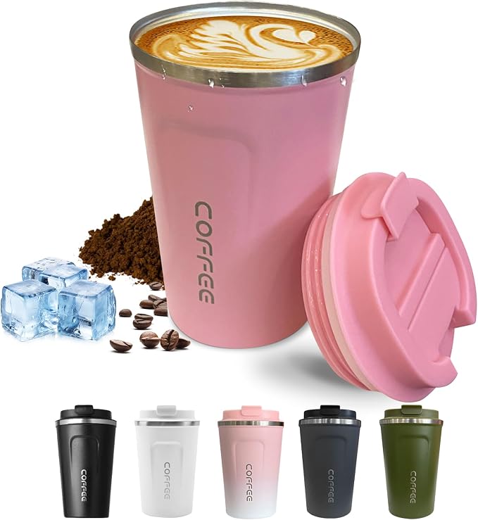 SPLMIFA Travel coffee mugs leak-proof, reusable coffee cups