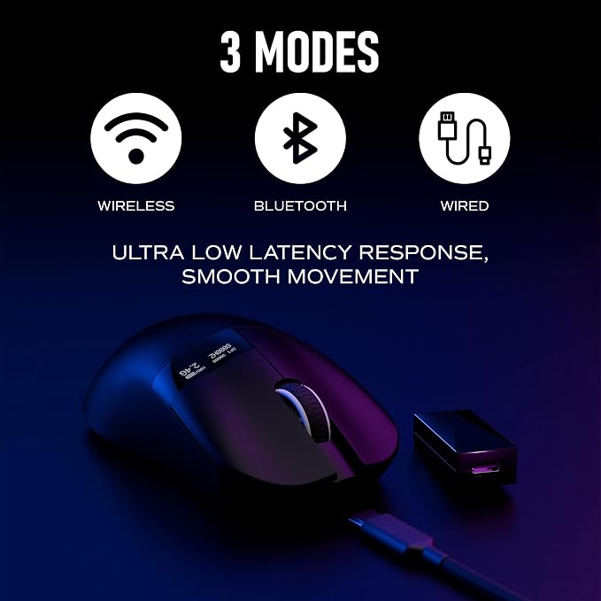 Chilkey Glacier LW 8K M Wireless Gaming Mouse - 49g Super Lightweight - Dual 8K