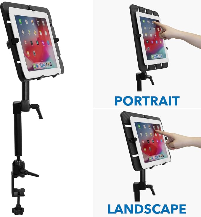 Mount-It! Tablet Pole Mount | Universal Full Motion Holder