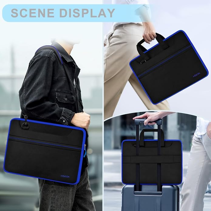 Universal Laptop Shoulder Bag 13-17.3 Inch Shockproof Briefcase