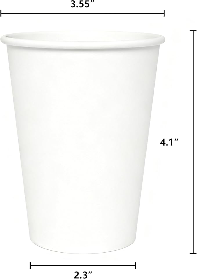 120 Count 12 oz Disposable Paper Coffee Cups