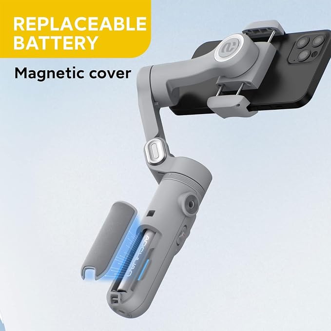 Gimbal Stabilizer for Smartphone w/LED Light Face Tracking Inception Timelapse
