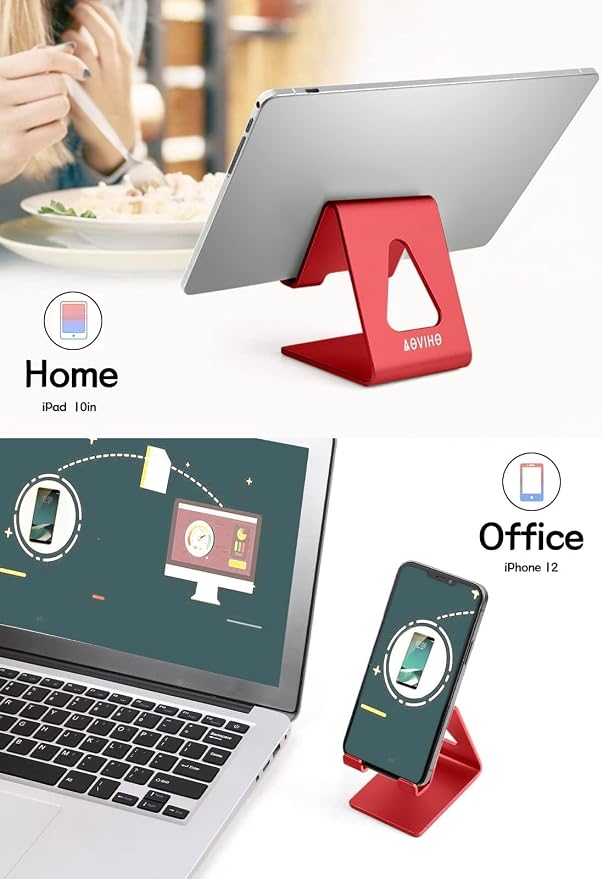 Desk Cell Phone Stand, Phone Holder, Aluminum Mobile Phone Cradle Dock
