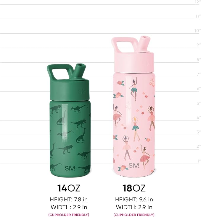 Simple Modern Daniel Tiger Kids Water Bottle & Toddler Cup | 14oz | Insulated
