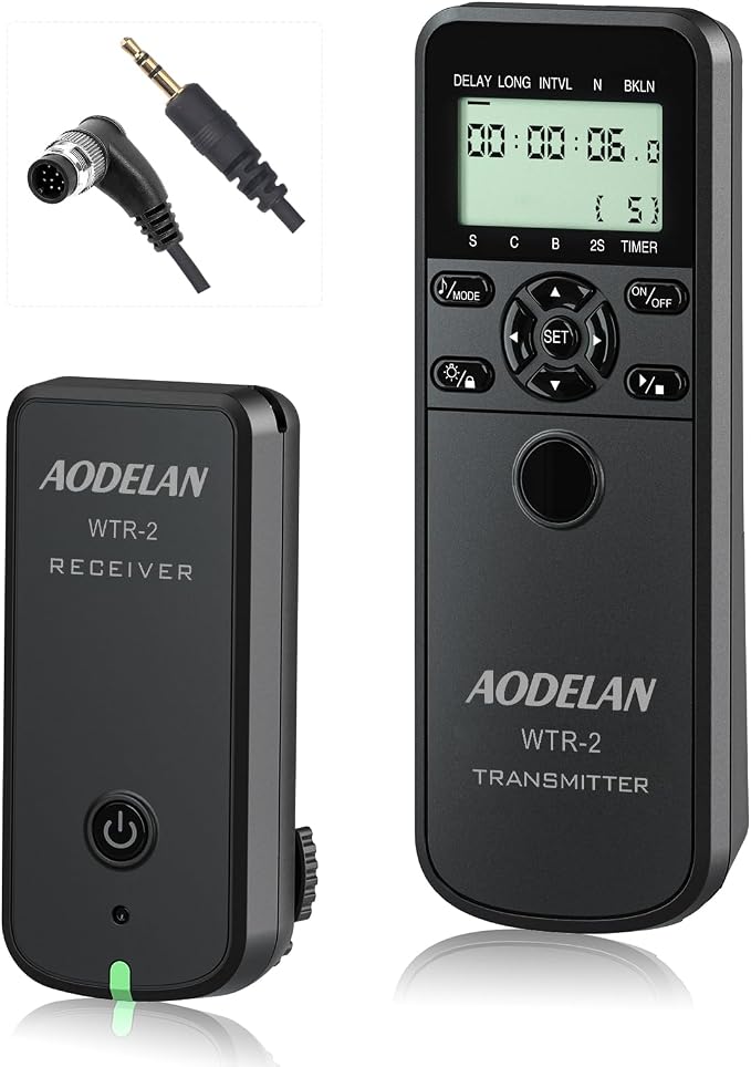 Wireless Shutter Camera Remote Intervalometer Timer Compatible