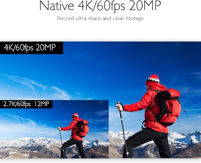 AKASO V50 Elite 4K60fps Touch Screen WiFi Action Camera Voice Control EIS 131