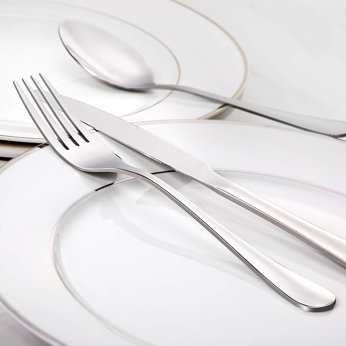 Hiware Dinner Forks Set, Food-Grade 18/8 Stainless Steel Forks Silverware