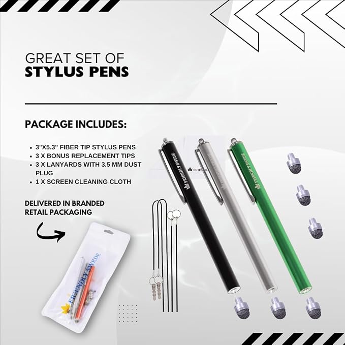 The Friendly Swede Mesh Tip Stylus Pen