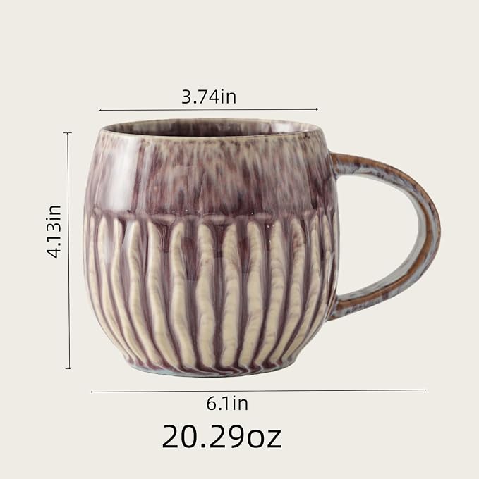 Large Ceramic Coffee Mug - 20oz Big Tea Cup