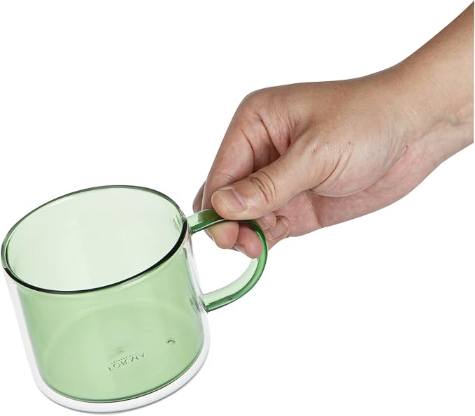 Restaurantware Coffee Cups 2 Pack of 11 oz Double Wall Glass Insulated Coffee