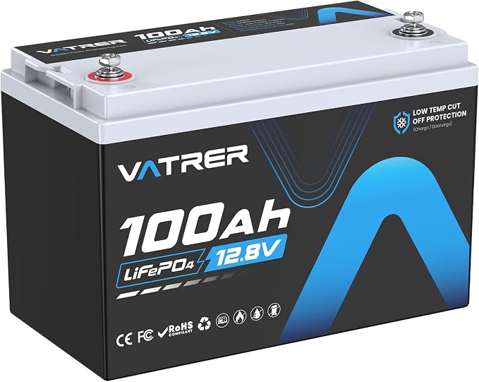 12V 100AH Low Temp Cutoff LiFePO4 Deep Cycle Battery