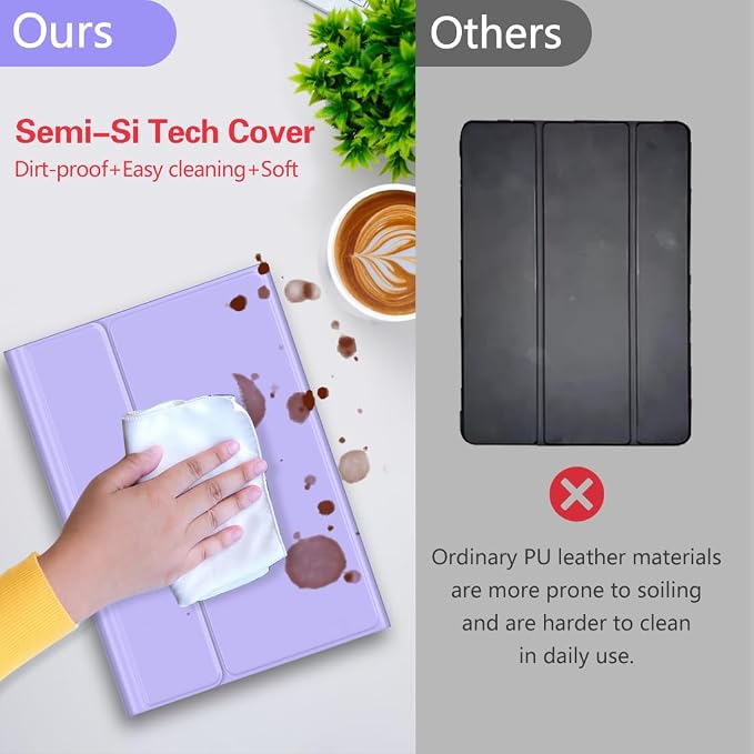 Keyboard Case for Samsung Galaxy Tab A9 Plus 5G 11 inch 2023, 7 Color Backlit