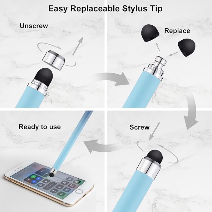 LINFANC Stylus Pens for Touch Screens, Linfanc 6 Pack Stylus Pens for iPad High