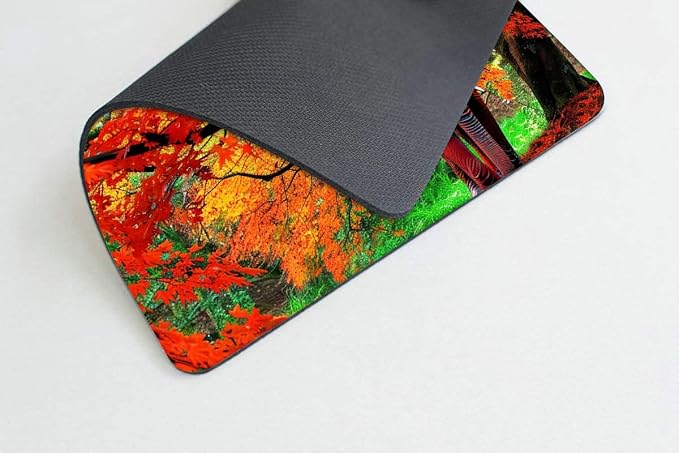 Square Mouse Pad Natural Trees and Elephants-1, Gaming Mouse Pads