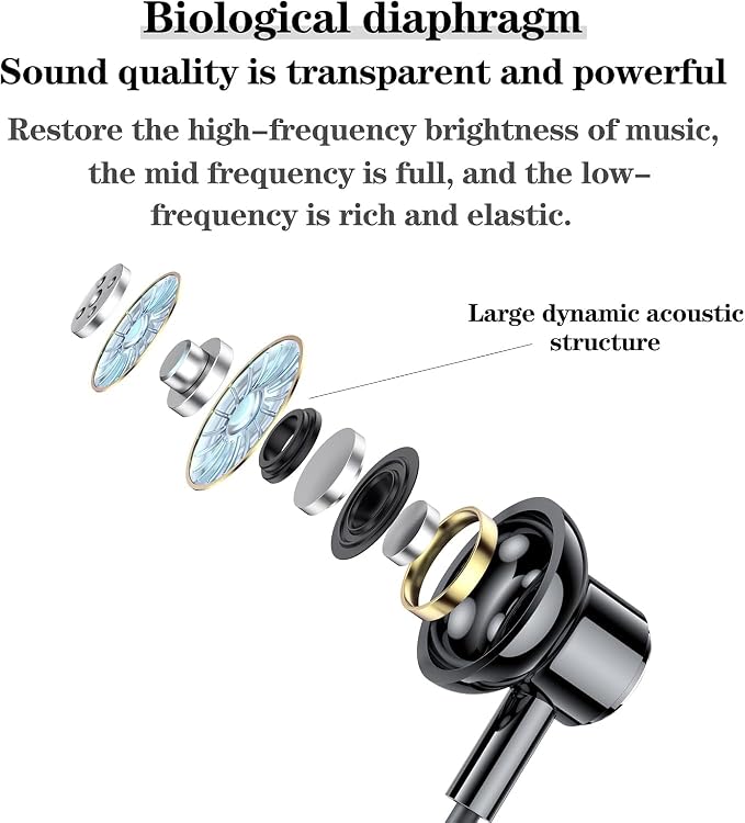 Neckband Bluetooth Headphones，6.0 Bluetooth 120 Hours Playtime，IPX7 Sports