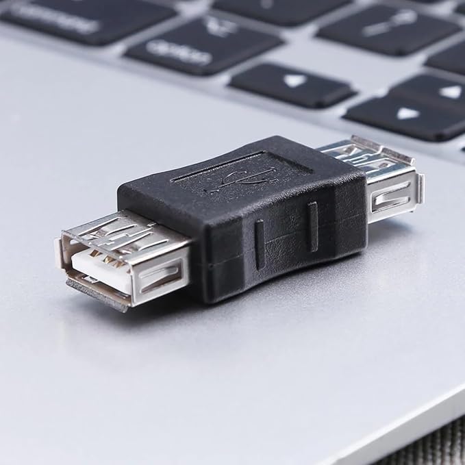 Cmple - USB Female to Female Coupler Adapter Straight Bridge USB 2.0 Type-A