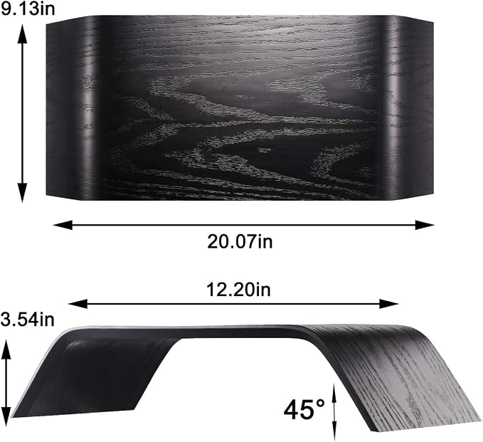 SAMDI Wooden Computer Monitor Stand, Desktop Accessories, Laptop Stand