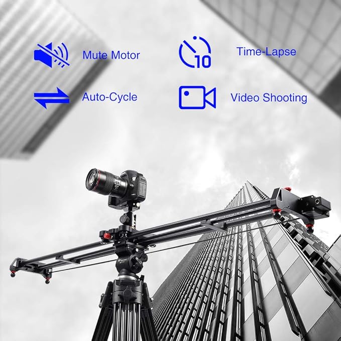 GVM Great Video Maker Camera Motorized Slider, Automatic Round Trip, Time Lapse