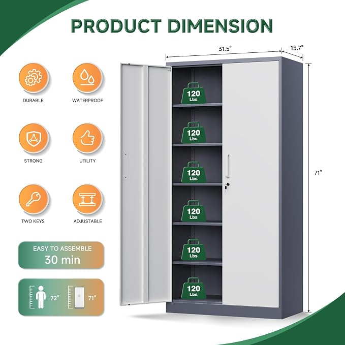 Letaya Metal Storage Cabinet