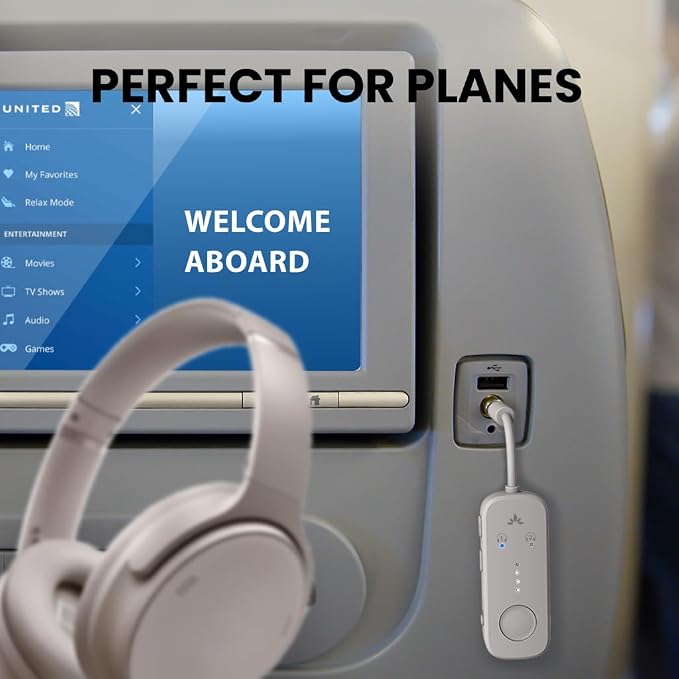Avantree Relay - Airplane Bluetooth 5.3 Adapter