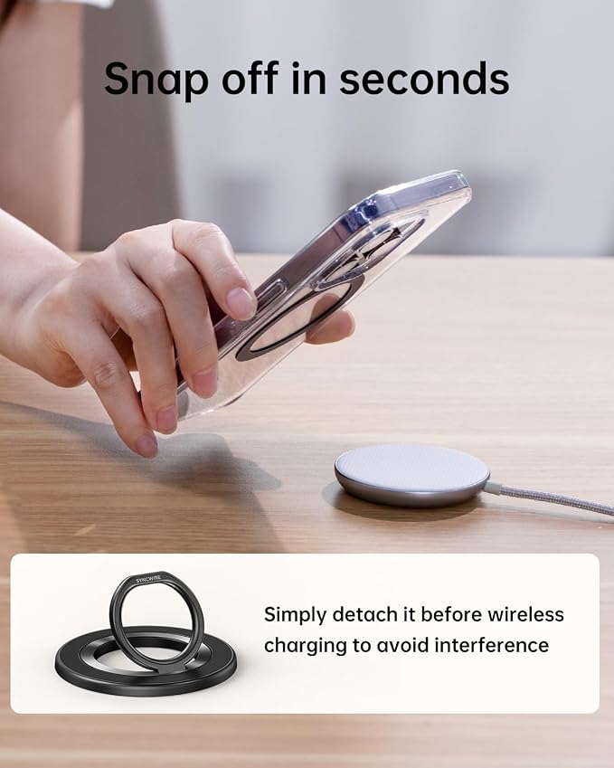 SYNCWIRE Upgraded Magnetic Phone Ring Holder