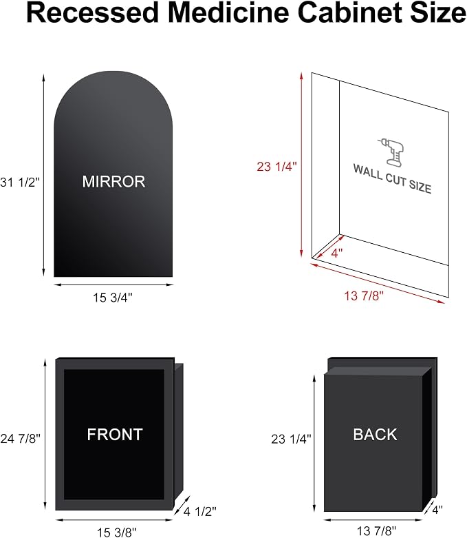 Recessed Medicine Cabinet Mirrors