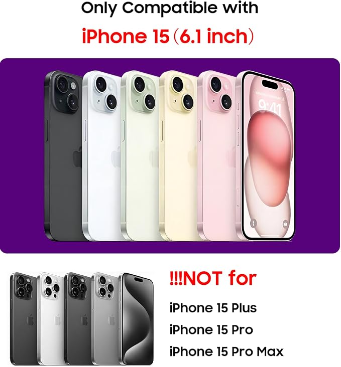 Magnetic for iPhone 15 Case Slim Soft Silicone Bumper Shockproof Metallic Shine