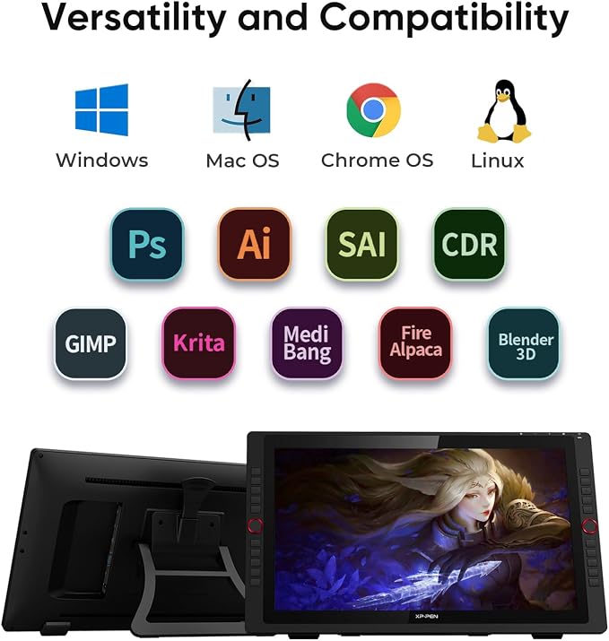XPPen Artist 24 Pro 2.5K QHD Drawing Tablet